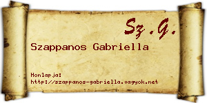 Szappanos Gabriella névjegykártya