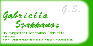 gabriella szappanos business card